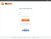 Tablet Screenshot of cabinet.fxopen.com